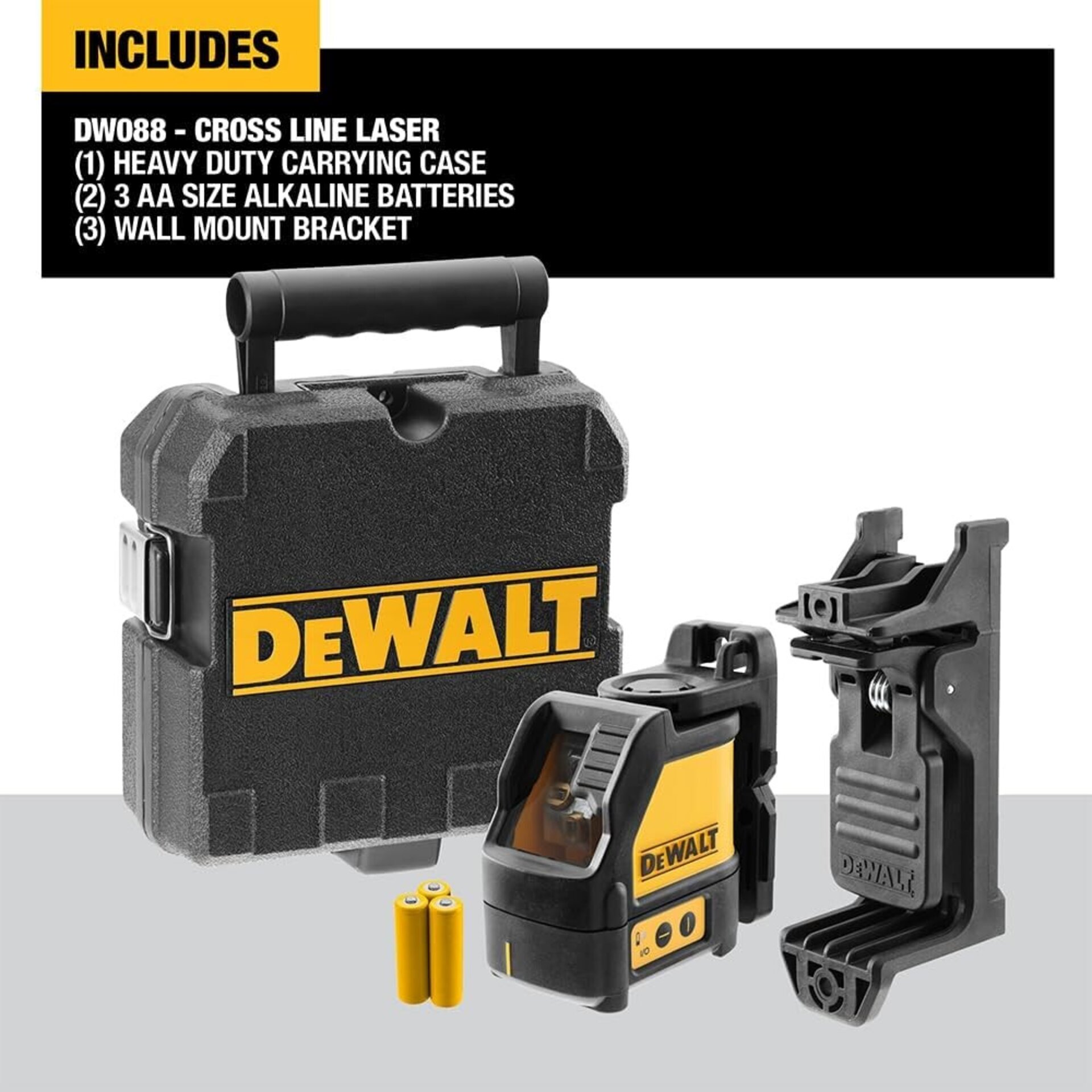 Nivel Láser autonivelante DeWALT DW088CG (dos lineas en cruz,horizontal y vertic - 5