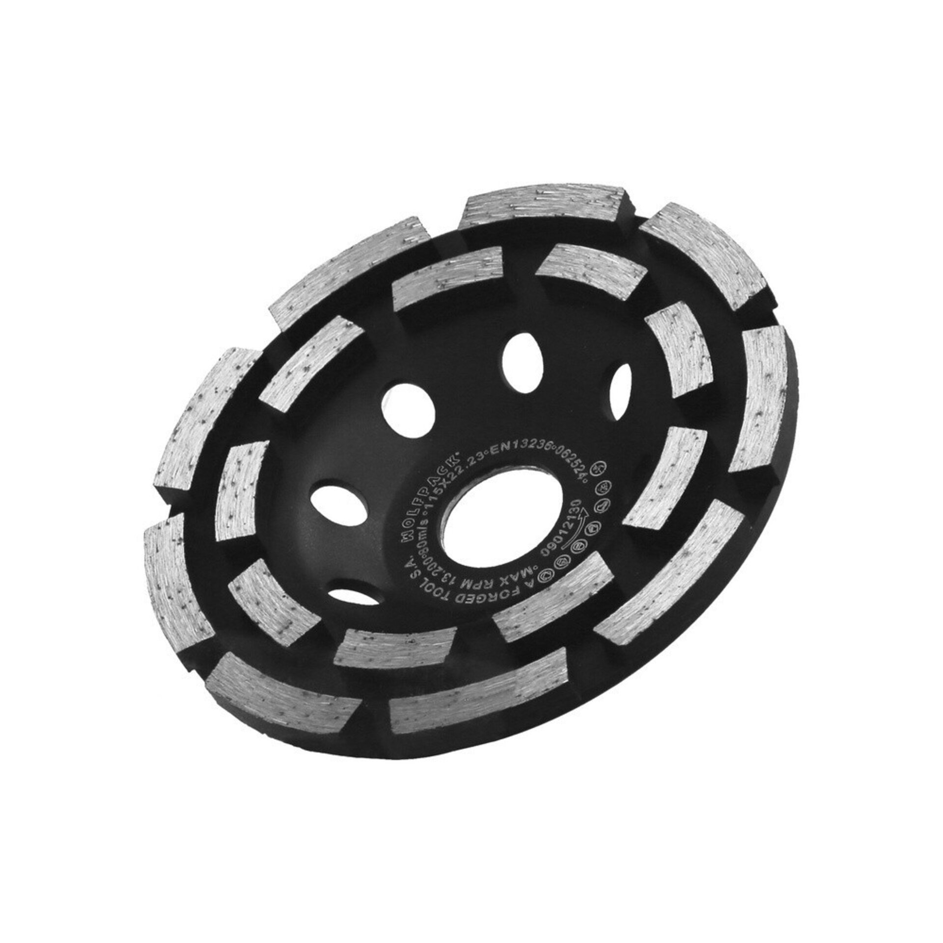 Disco Diamante 115mm Para desbaste Doble Corona Segmentado - 2