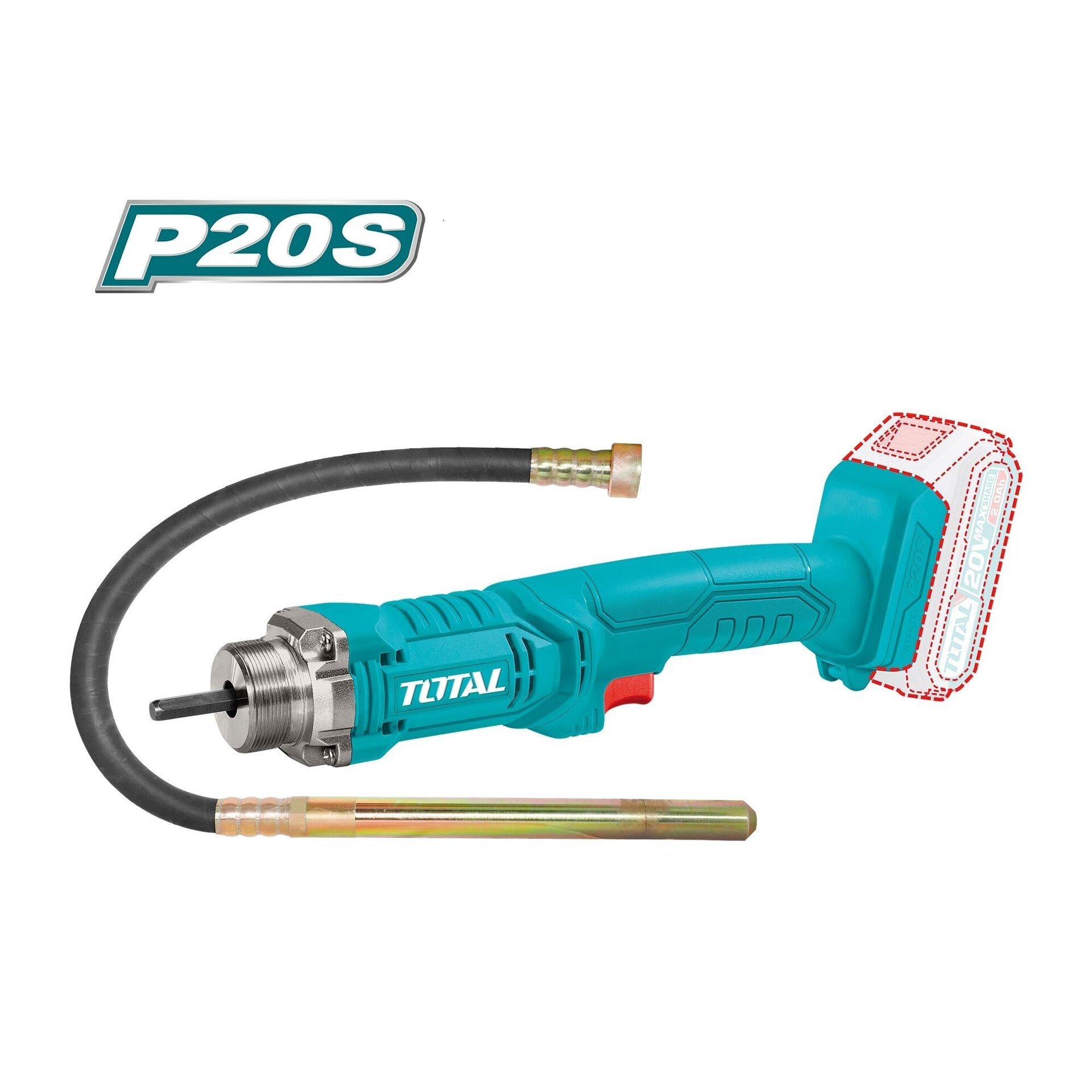 Vibrador hormigón a batería Mod. TCVLI202301 - 1